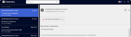Live Archive Backup
